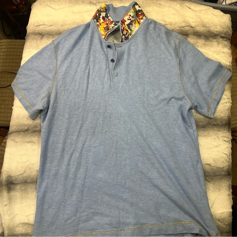 Blue Men's Rober Graham polo shirt